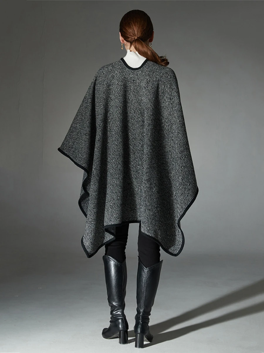 laubeblanc 3way Wool Cape coat チャコール 3way Wool Cape coat – L'AUBE BLANC