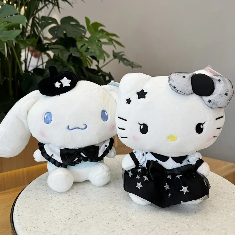 

Kawaii Kuromi плюшевая игрушка Sanrio аниме Hello Kitty Cinnamoroll Современная кукла милая мультяшная наполнение хлопок подарок на день рождения для детей