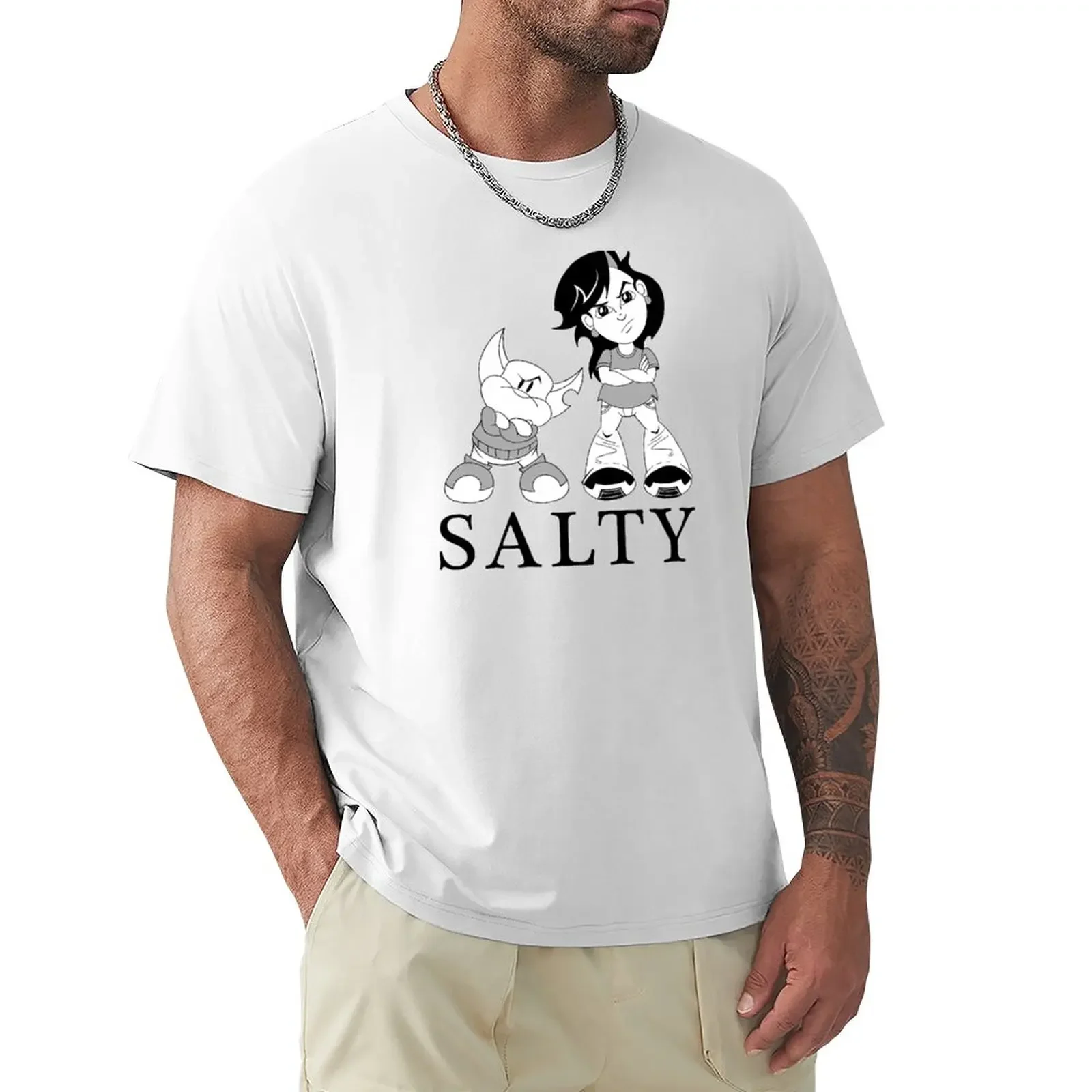 

SALTY TOO T-Shirt oversized graphics black t-shirts for men