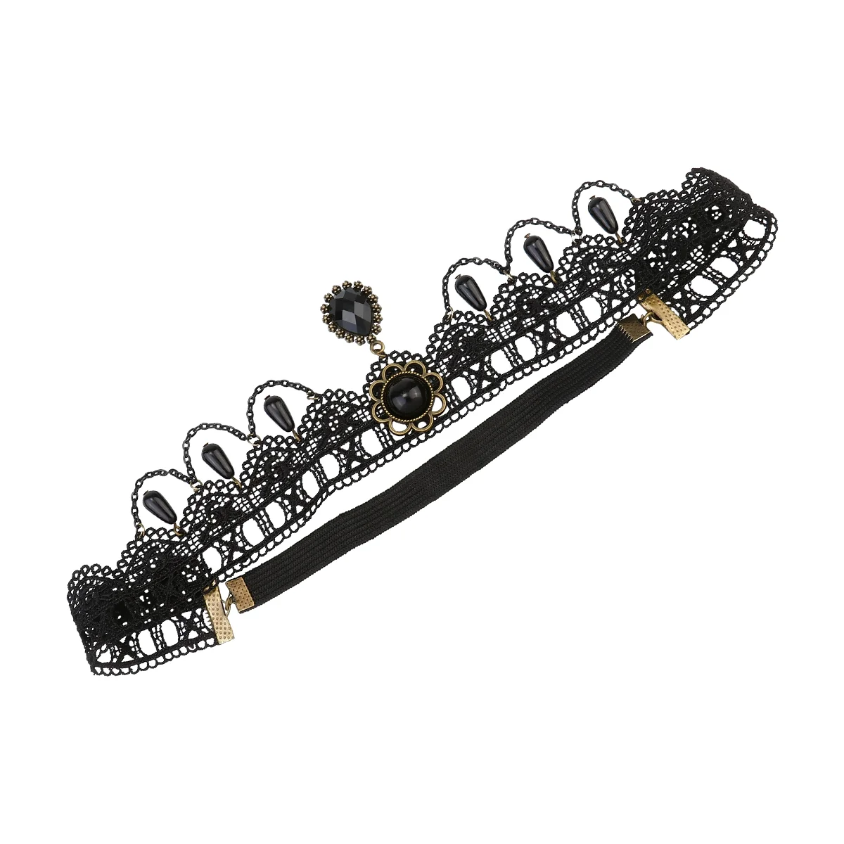 

Lace Headband Halloween Forehead Gothic Hair Ribbons Womens Hairbands Crown