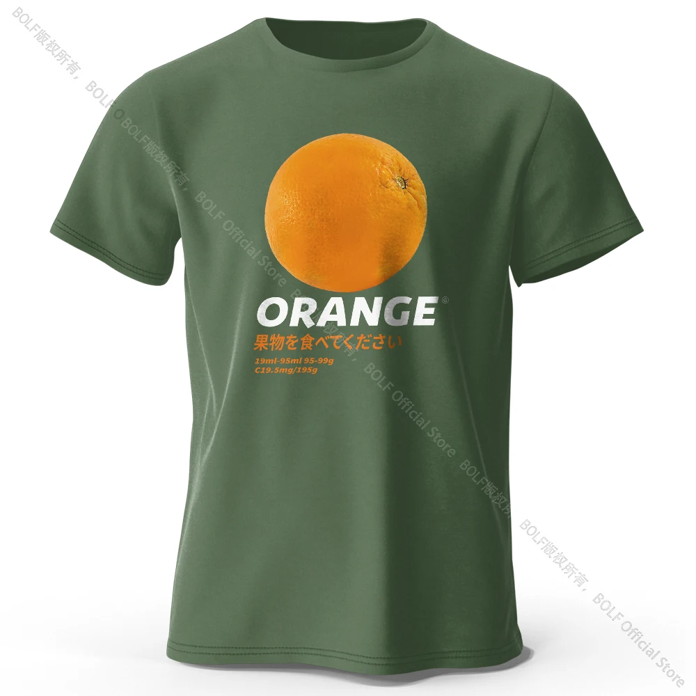 Fresh & Vibrant Orange Fruit Print T-Shirt - Soft & Comfortable Pure Cotton Summer Top