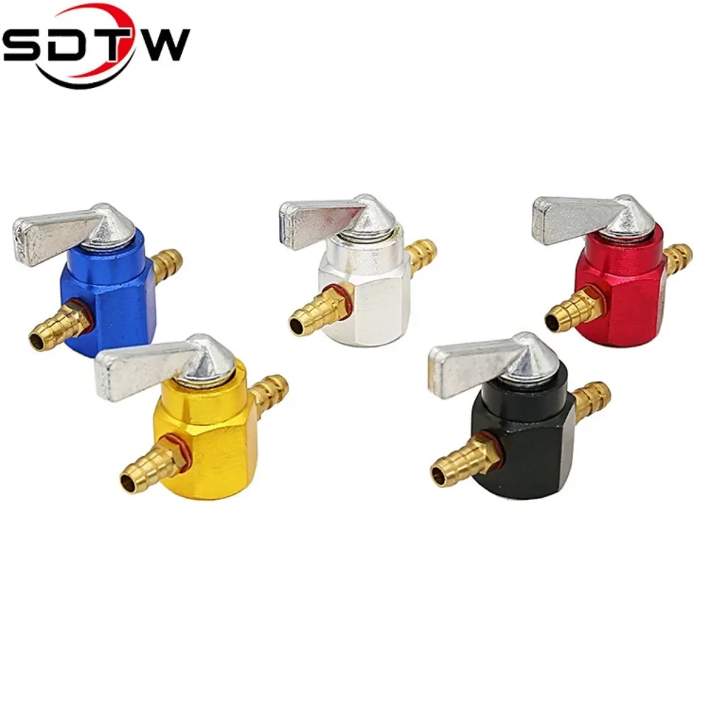 Interruptor de válvula de combustible Universal en línea de 6mm y 8mm, grifo de gasolina/combustible en línea, interruptor de combustible de llave de purga de encendido y apagado para motocicleta