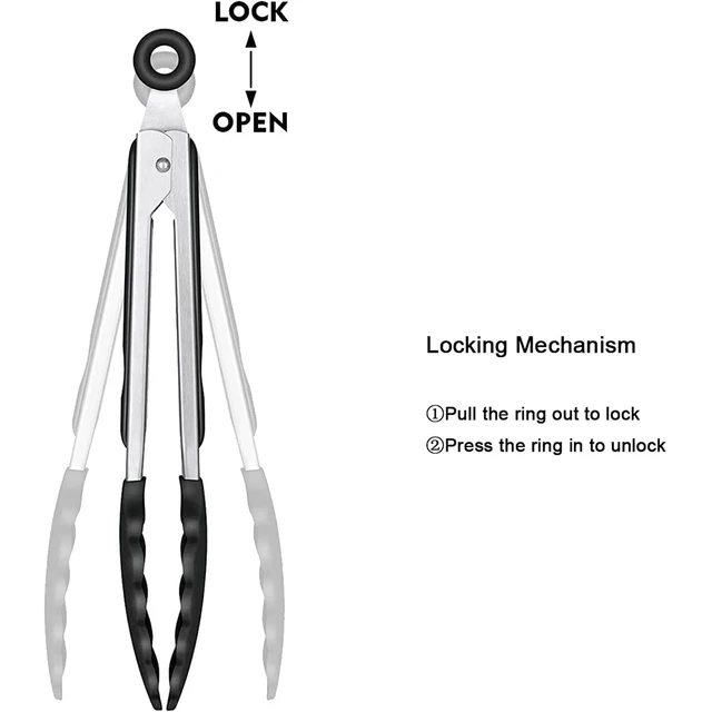3-in-1 Silicone Cooking Tongs Set 4