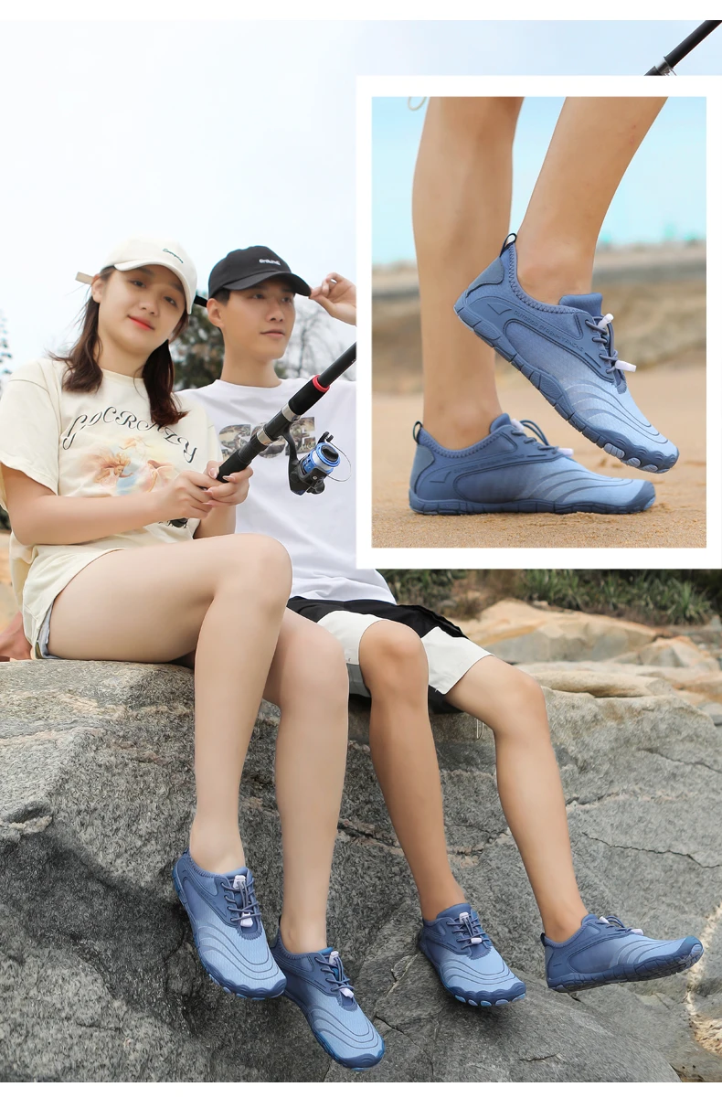 Water Shoes for Men Women Beach Barefoot Swim Rock Pool Shoes Socks, Anti-Slip Breathable Quick Dry Lightweight Slip-on