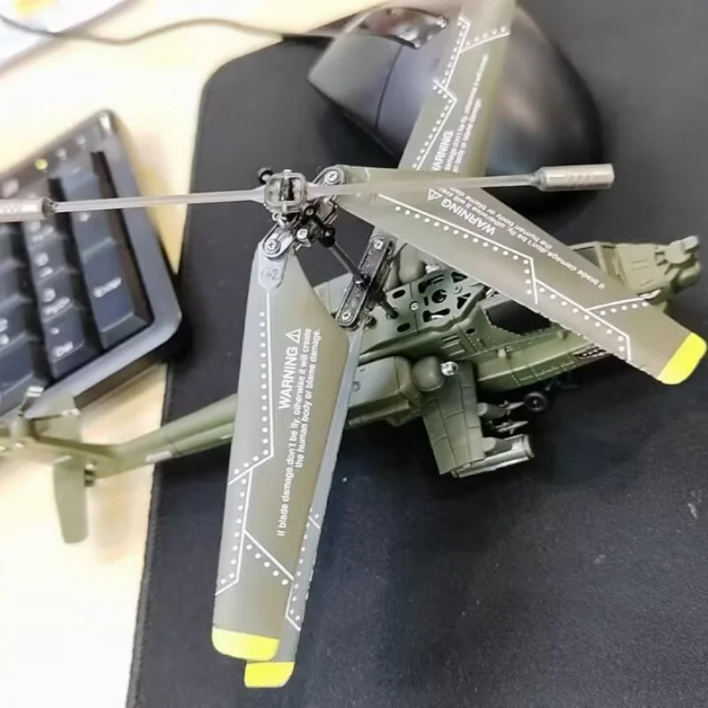 New 20cm Simulated Apache Attack Twin Blade Helicopter Multi-function Remote Control Electric Aircraft Toy Child Gift Aircraft 3