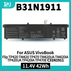 High - Capacity Laptop Battery for ASUS VivoBook Flip 14 and Compatible Models (B31N1911 11.4V 42Wh)