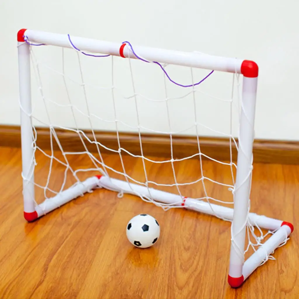 

86/106 / 126CM Portable Soccer Goal Football Toy Set with Pump for Children