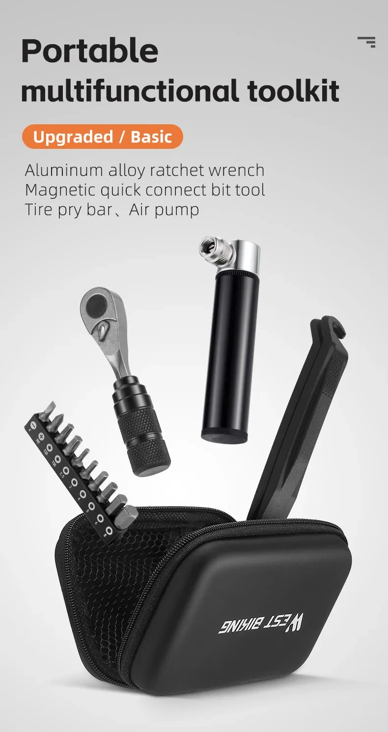 WEST BIKING Professional Bike Tools kit chiave a cricchetto