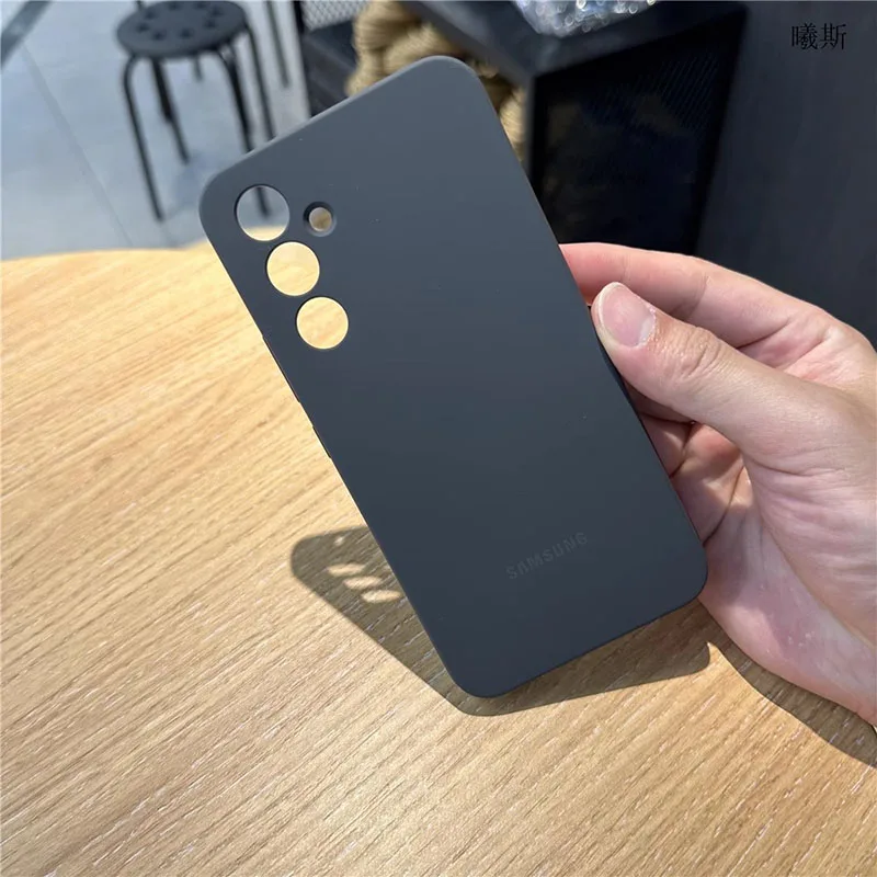 High-Quality Soft Silicone Samsung Galaxy Case with Full Camera Protection and Logo