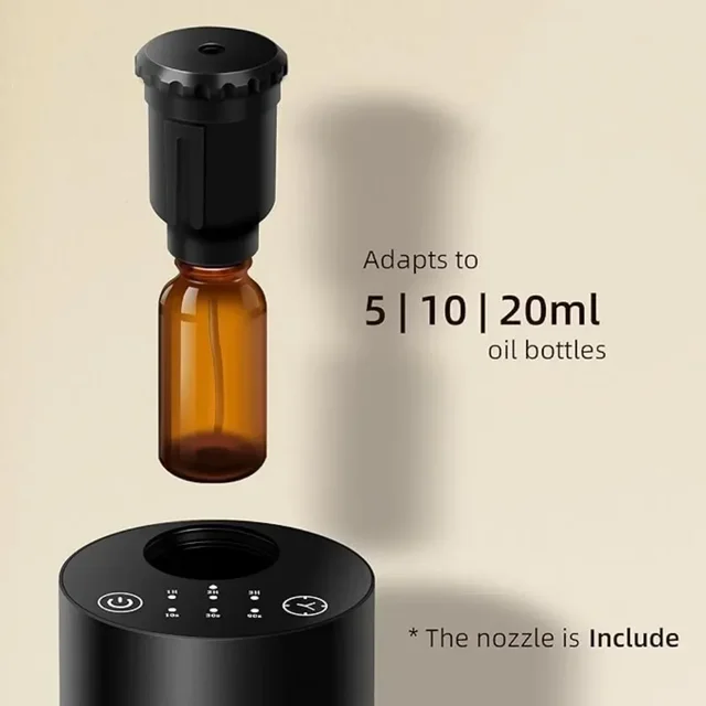 Waterless Diffuser For Essential Oil Nebulizer Battery Operated Scent Air Machine Aluminum Alloy Aromatherapy Diffuser For Car 2