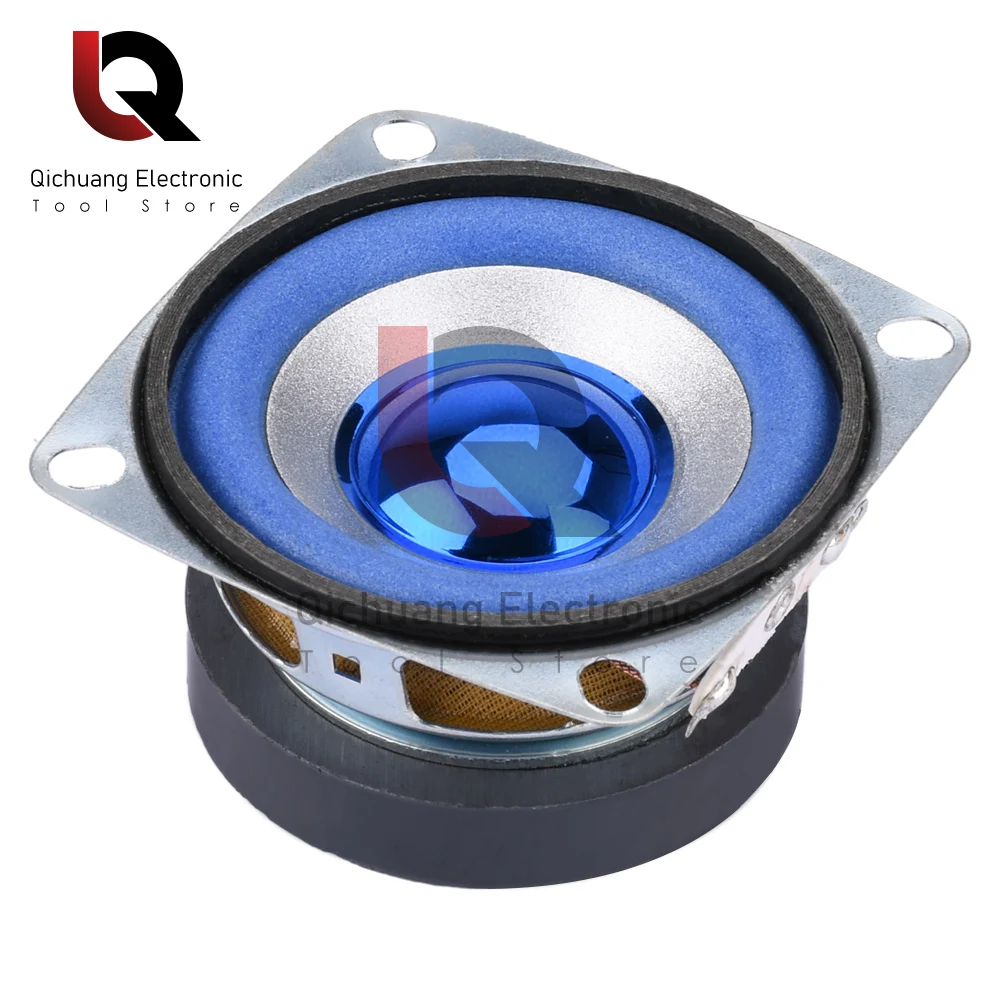 2-inch 5W 4ohm Blue Full-frequency Speaker 52mm Square Small Speaker For Digital Electronic Products 0.25~18KHz full range speaker