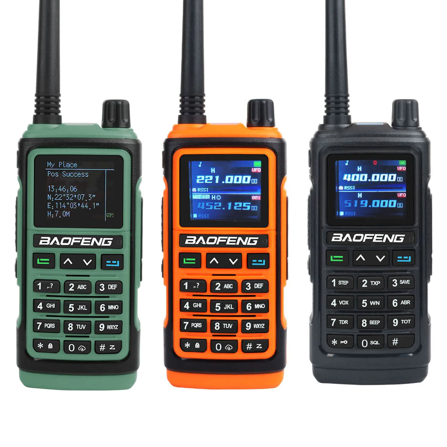 BAOFENG UV-17Pro GPS Air Band Walkie Talkie Six Bands Receive Tri-Bands Transmit Waterproof NoAA FM Freq Wireless Copy Radio