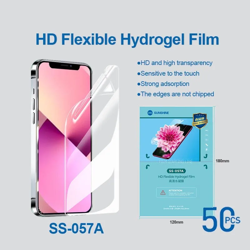 50pcs Sunshine SS-890C Flexible Hydrogel Film SS-057 SS-057A SS-057R Film Cutting Machine Mobile Phone Screen Protective Film