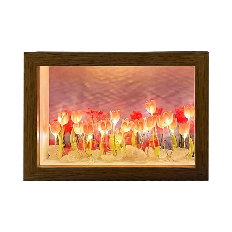 

Tulip Light Lamp Night Light Flower Lamp For Bedroom Living Room Kids Room Decor Colorful LED Tulip Shaped USB Rechargeable