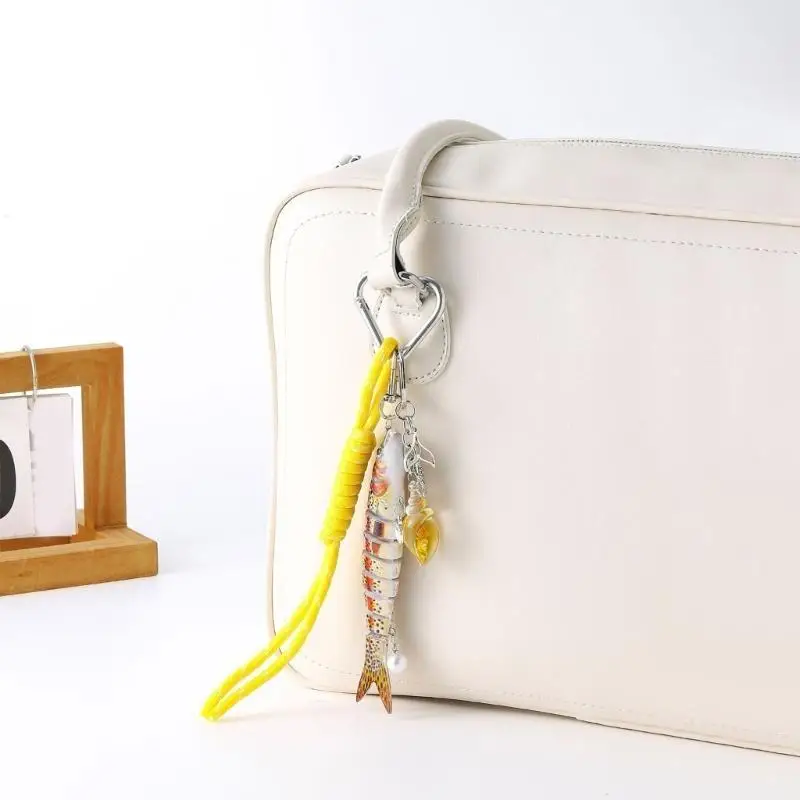 A52E Handgefertigter realistischer Fisch-Schlüsselanhänger, stilvolles Geschenk für Angelbegeisterte Angler – Detail 10