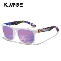 KAROS lunettes de soleil hommes/femmes polarisées carré miroir marque Design luxe UV400 parasol unisexe pêche conduite cyclisme randonnée 5