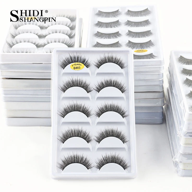 Natural False Eyelashes 3D Mink Dramatic Lashes