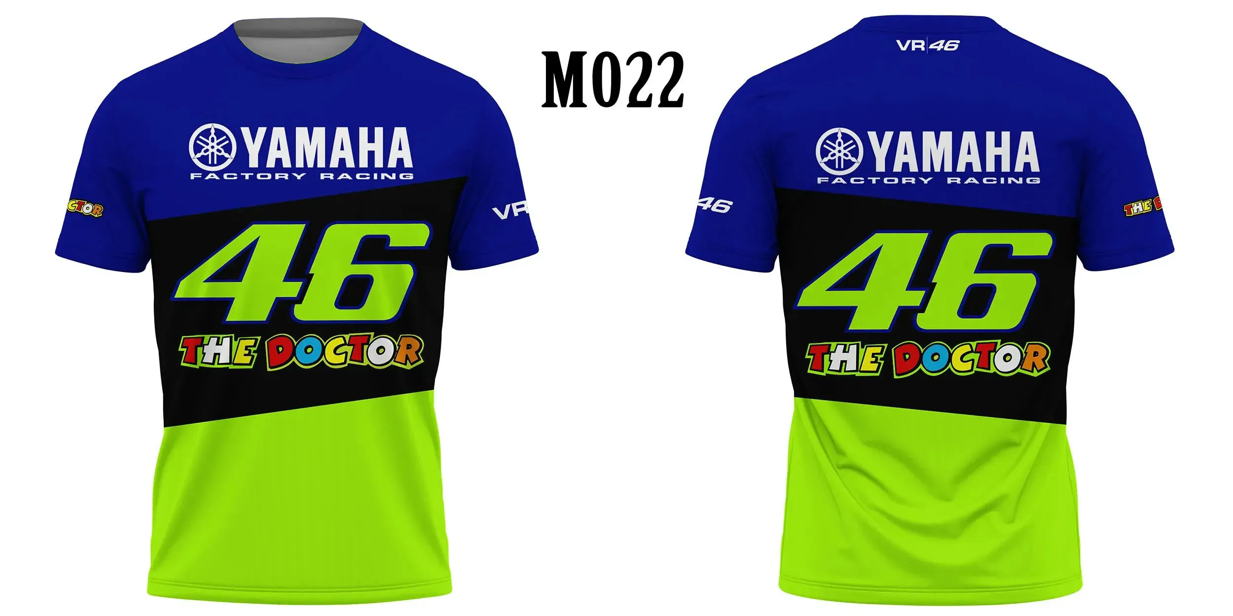 thumbnail image 1 of Camisetas de manga corta con cuello redondo para deportes al aire libre del equipo de carreras Yamaha Kawasaki para hombres y mujeres Tejido avanzado Cómodo y transpirable, 1 of 5