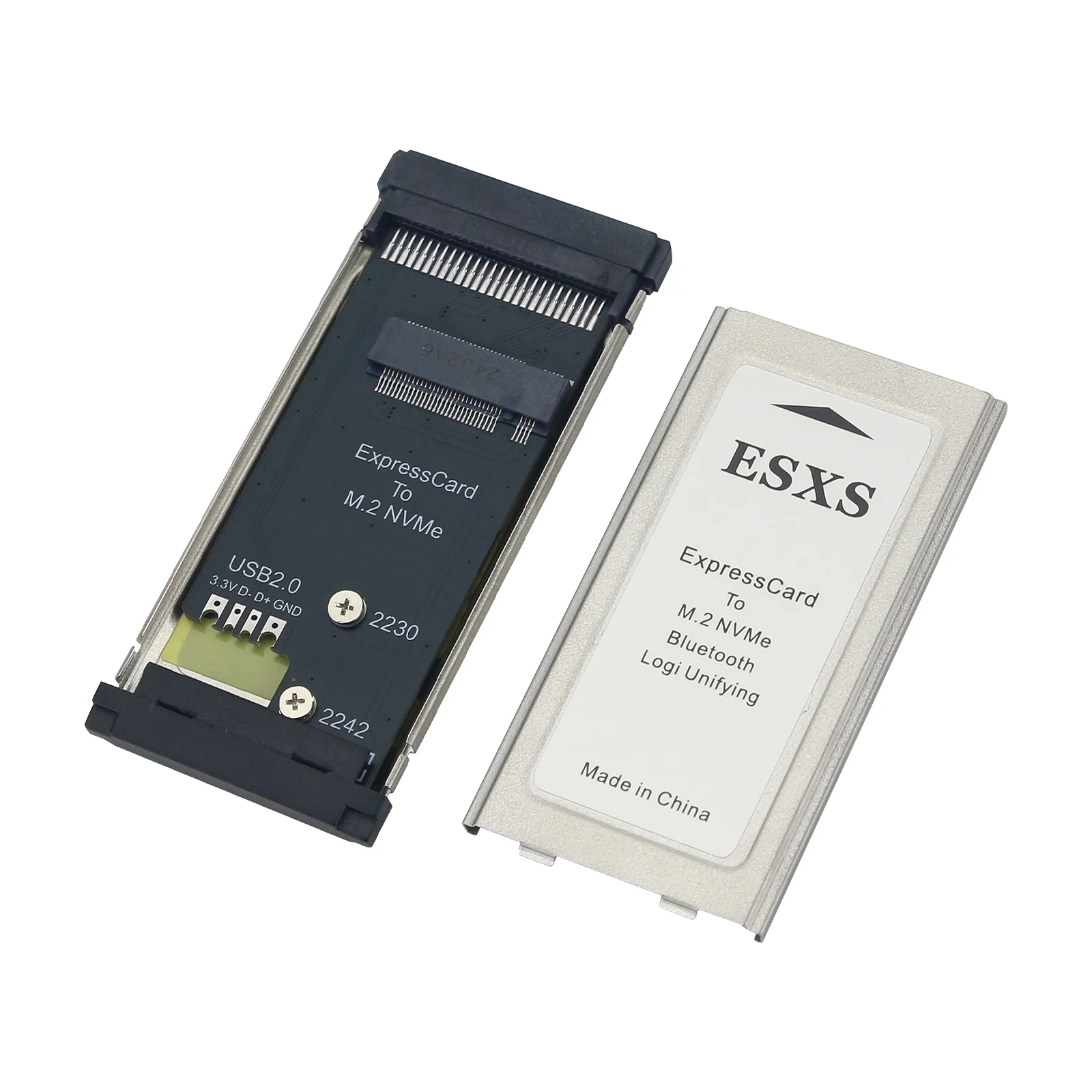 햄긱 PCIE 익스프레스카드 to M.2 NVMe SSD 어댑터 카드 2230 X201 X230 T40 노트북 확장 카드 USB2.0 DIY