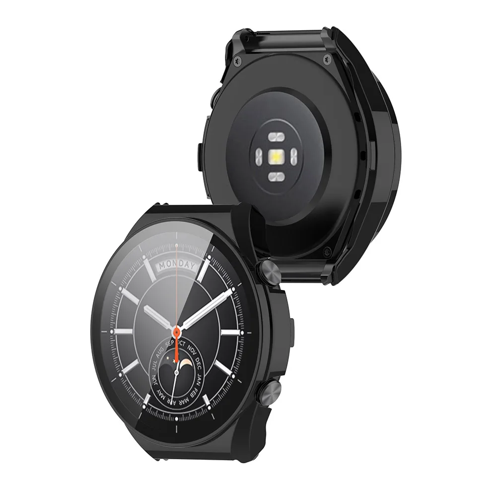 Smartwatch Case PC Tempered Glass Film Case Xiaomi Watch S1 Screen Protector Cover Smartwatch Accessories