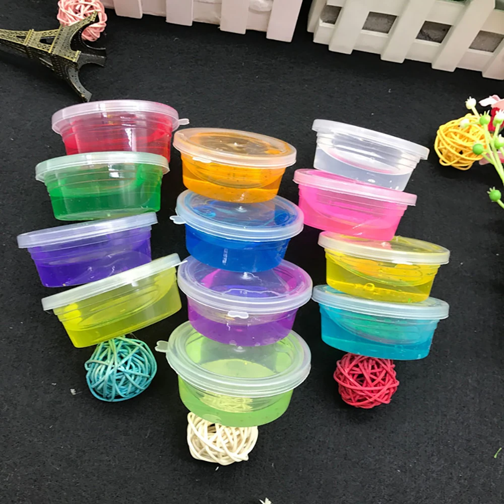 

Набор слаймов из прозрачного пенопласта для детей, 12 цветов