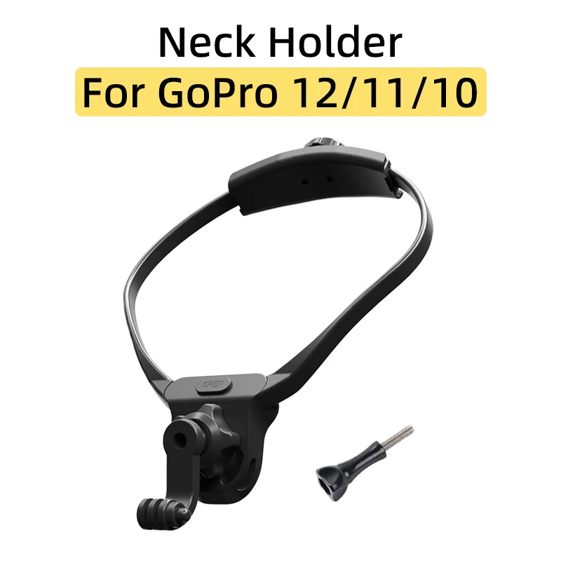 

For GoPro 12/11/10/9 Black Sports Action Camera Neck Hanging Holder POV First-person Perspective Shooting Bracket Accessories