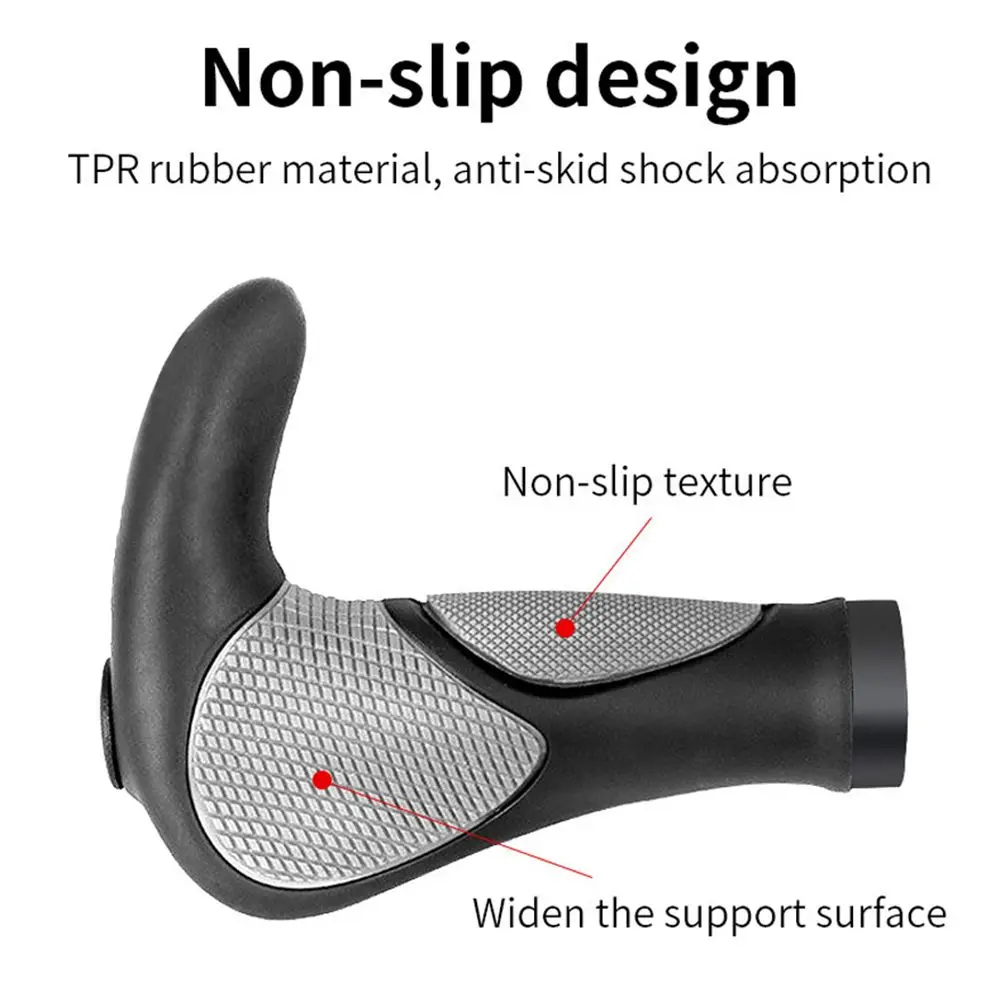Description Picture 5 of itemAccessories Anti-slip Bike Grips Ergonomic Deputy Handle Bar Cattle Horn Bicycle Grips Horn Handle Bar End Bicycle Handlebar
