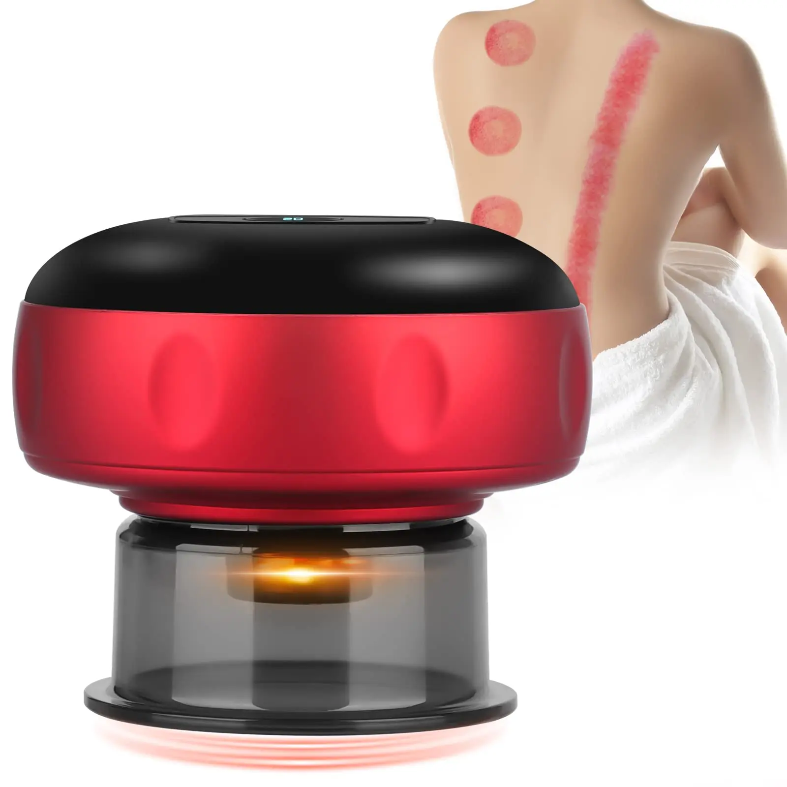 Electric Cupping Therapy Machine 4 in 1 Smart Vacuum Scraping Cupping