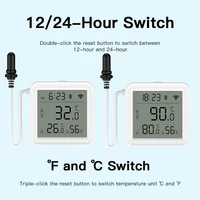 Tuya WiFi Temperature Humidity Sensor With External Probe for Smart Home Hygrometer APP Monitoring For Plants Aquarium Winery - Image 4