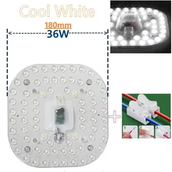 Enhanced LED Circular Light Panel, Energy-Efficient SMD Round Ceiling Lamp, AC 220V-240V (Square 36W CW)