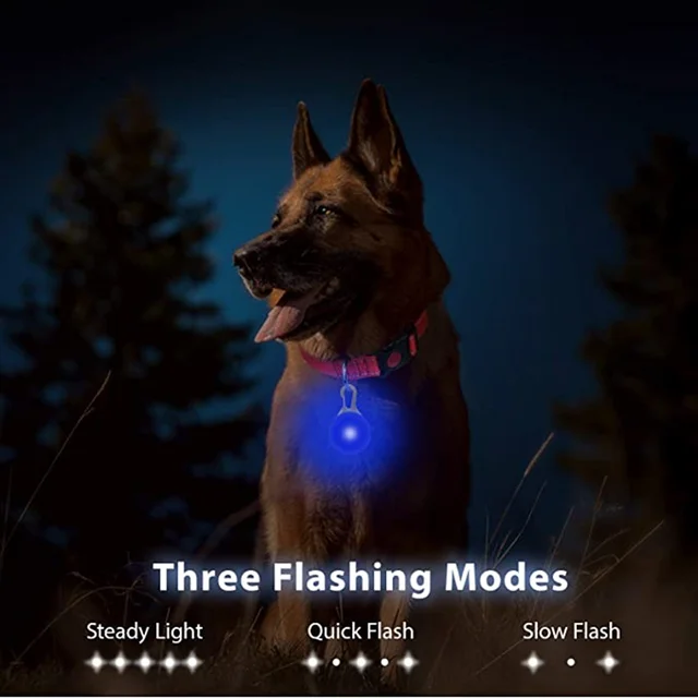 Led Dogs Collars Pendant Rechargeable Pet Usb Luminous Collar Pendant Puppy Flash Light Leash Accessorie Decoration Dog Necklace 3