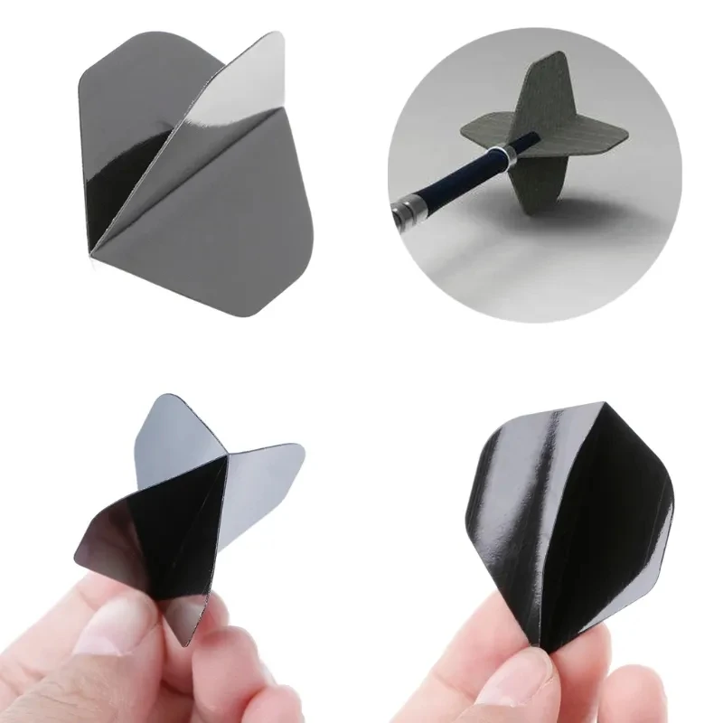 6Pcs Solid Leaf Dart Feather Accessories Wings PET High Quality 6 Sets Flights In 6 Colours Accessories for Tip Darts Games