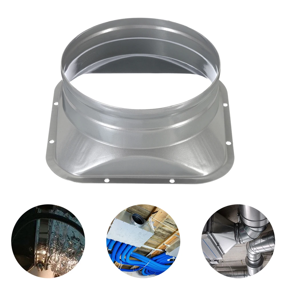 Tubo Redondo Ventilação Flange Assento Tubo de Metal Ventilação Mangueira Conector Duto de Escape ar Fresco Sistema Hardware 410