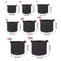 5pcs/set Felt Grow Bags Gardening Fabric Vegetable Flower Tomato Potato Planting Pots Greenhouse Garden Planting Nursery Pot 6