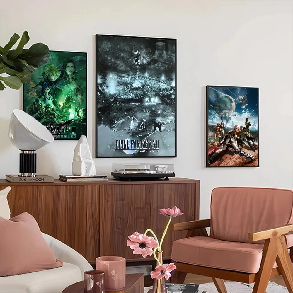 Anime Figure Sketch Videogames FINAL FANTASY Poster Good Prints and Posters HD Quality Poster Wall Art Painting Study Home Deco