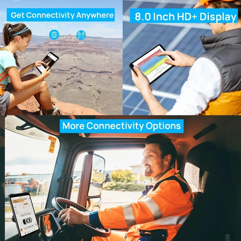 Ulefone Armor Pad 4G Rugged Tablet Octa Core 4GB RAM 64GB ROM 8.0 Inch HD+ Display IP68/IP69K 13MP 7650mAh Android 12 Tablet PC