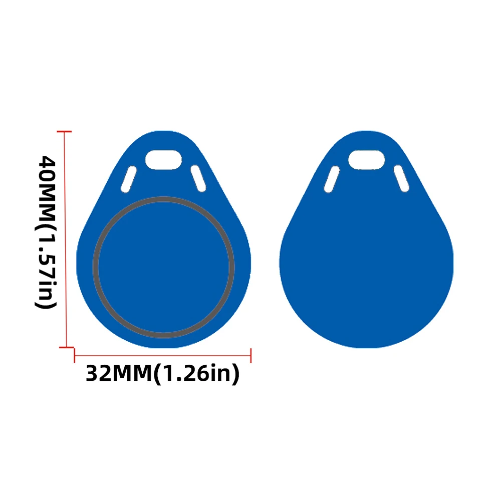 10pcs 125KHz T5577 Keyfobs Rewritable Duplicate Tag 5200 Proximity Copy Access Card ID Token Ring RFID Cloner Keychain 2