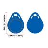 10pcs 125KHz T5577 Keyfobs Rewritable Duplicate Tag 5200 Proximity Copy Access Card ID Token Ring RFID Cloner Keychain 2