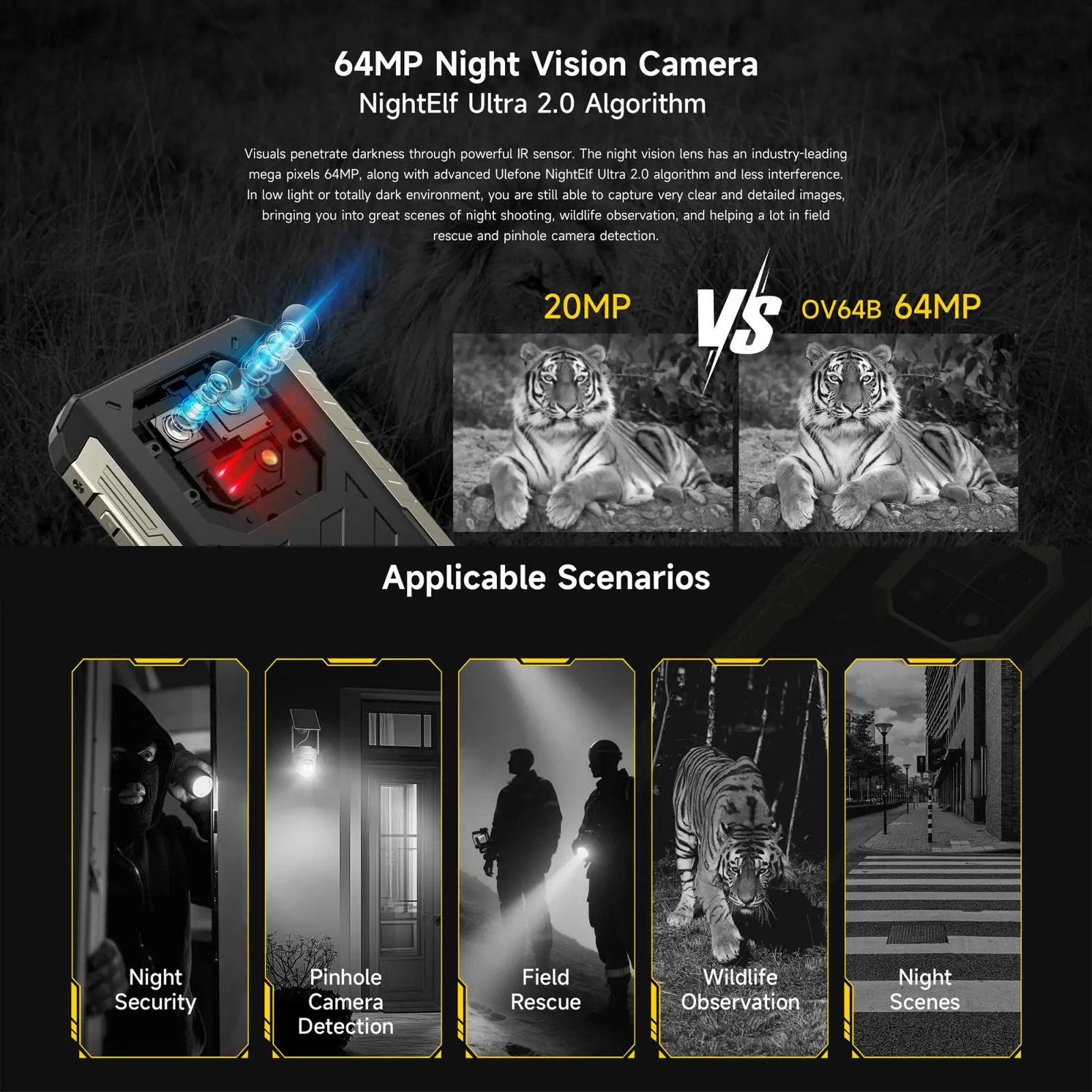 Ulefone Armor 22 Pro Rugged Phone 128GB/256GB 6.58 inch Android 16 MediaTek Helio G200 Global Version 4G NFC 6600mAh Smartphone
