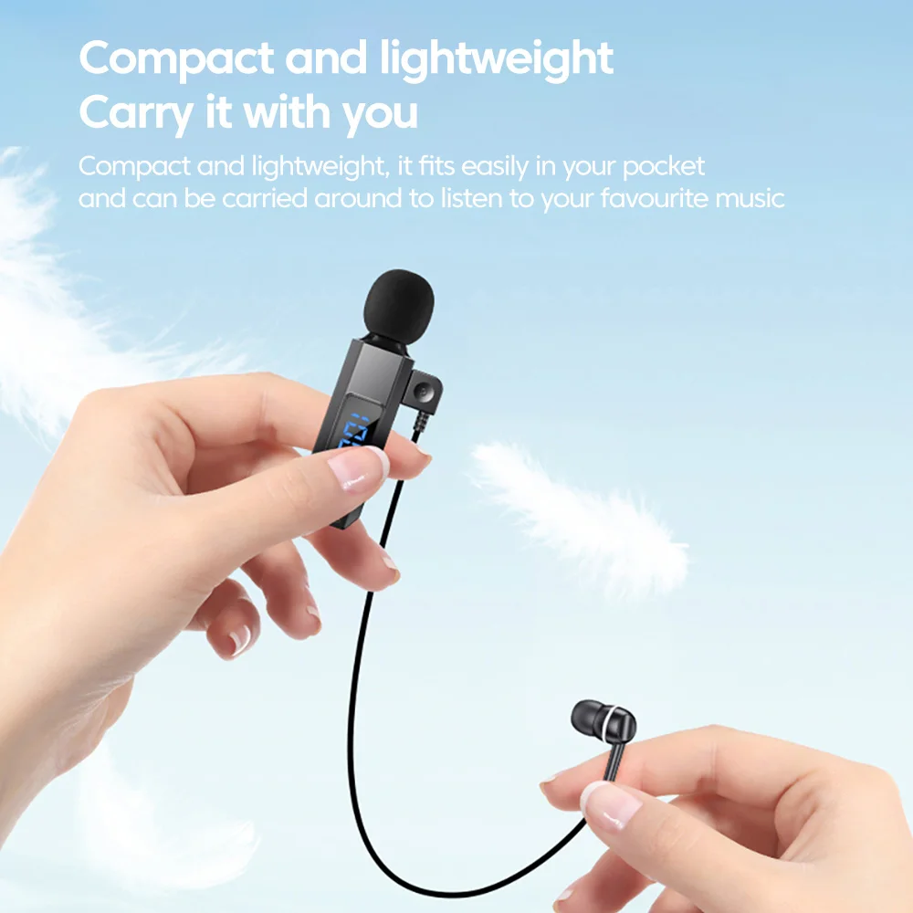 V5.5 Collar-clip Headphones Bluetooth Wireless Earbuds With Microphone HD Calling Noise Canceling Earphones Sports hifi Headset 3