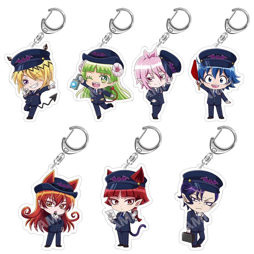 Willkommen in der Dämonenschule! Iruma-kun Allocer Schneider Ix Elizabetta Crocell Kerori Sabnock Sabro Chibi Anime Acryl Schlüsselanhänger