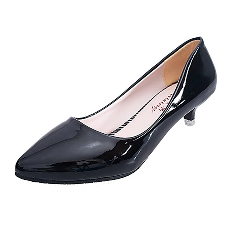 3 Cm Low Heel High Heels Stiletto Wild Women's Shoes Simple Comfort Work Shoes Shallow Mouth Pointed Single Shoes Fashion Pumps 5