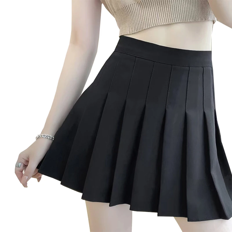 

Korean Pleated Skirt Women's High Waisted Casual Skirt Student Fashion Female Short Skirts Uniform Sweet Chic Woman Mini Skirts
