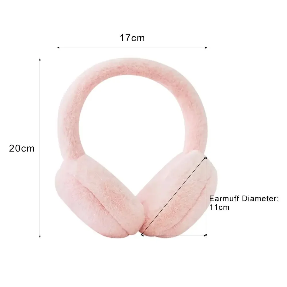 Warm Earmuffs Fur Earmuffs Foldable Plush Earmuffs Soft Portable Winter Ear-Muffs Ear Warmer Women Men Ear Muffs Fashion Outdoor Cold Protection Earflaps