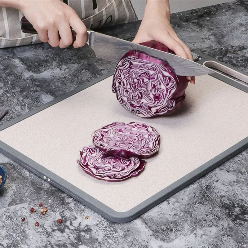 304 stainless steel chopping board antibacterial mildew resistant  double-sided grindstone chopping board kitchen chopping board - AliExpress