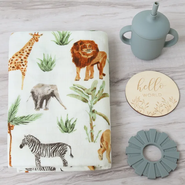 Swaddle Blanke Baby Blanket Forest Animals Pattern Baby Muslin Swaddle Blankets 120x120 New Born Bed Linen for Baby Bed 3