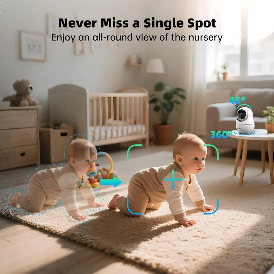 1080P Full HD Split Screen Baby Monitor