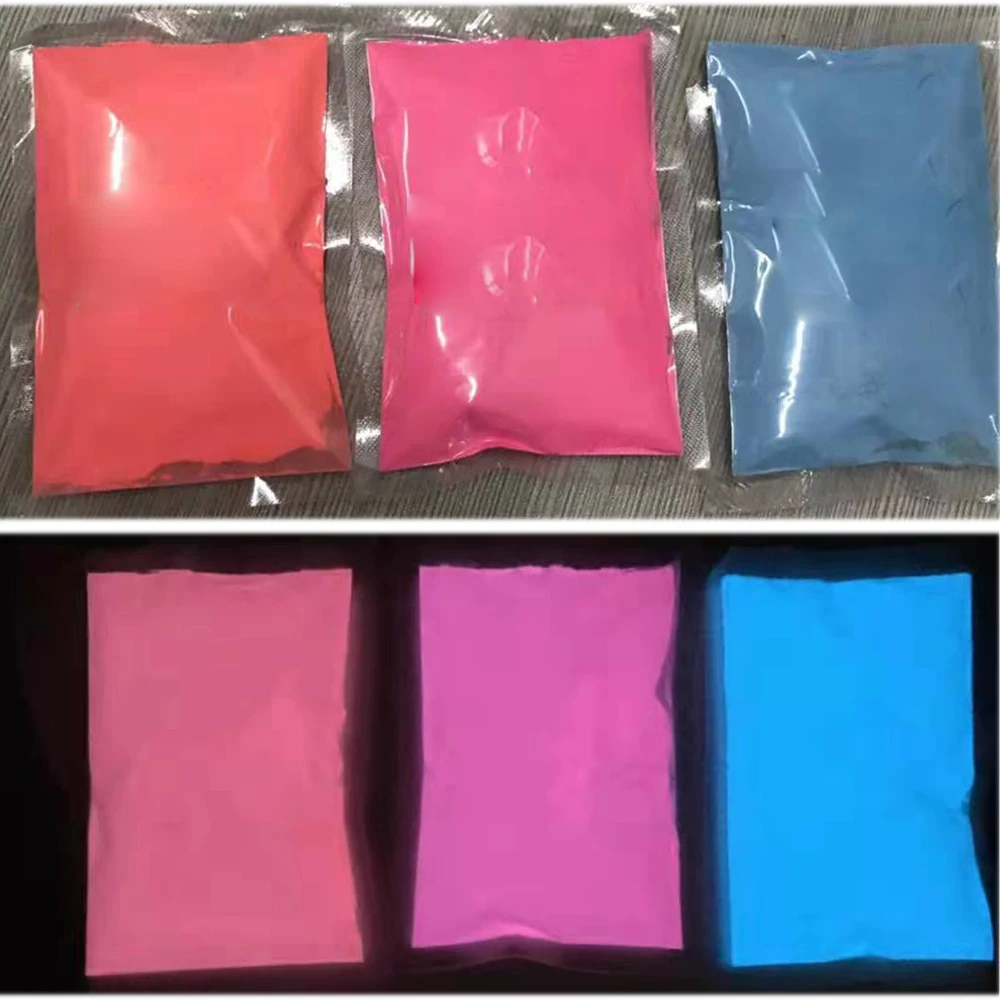 Luminous powders 50g/bag 12Color long lasting glow in dark nail art sparkling polymer acrylic DIY powder