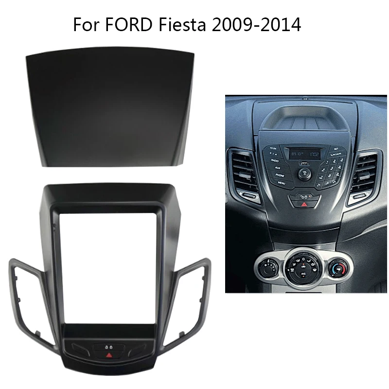 Car Interior Anteriore Dash Center Facia Cable Canbus 9.7 "Schermo Verticale Auto Stereo Frame Kit Per Ford Fiesta Mk7 2009-2017