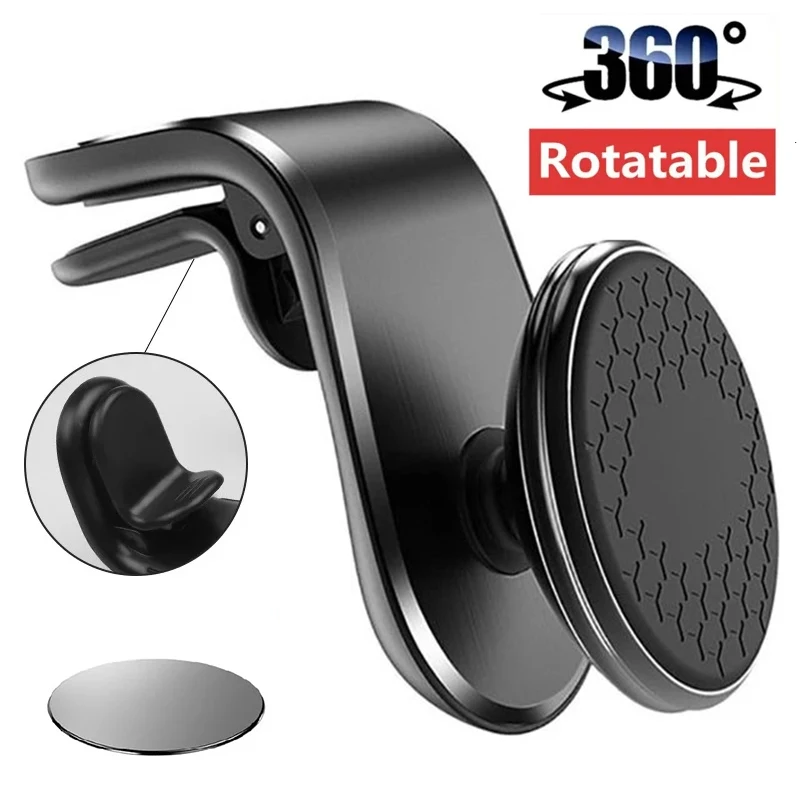 Car Phone Holder Air Vent Magnet Mount for Smartphone
